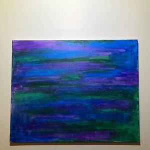 Abstract Hand-Painted Acrylic Canvas
